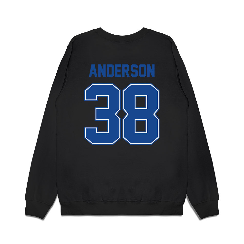 Boise State - NCAA Football : Travis Anderson - Vintage Helmet Premium Crewneck Sweatshirt-1