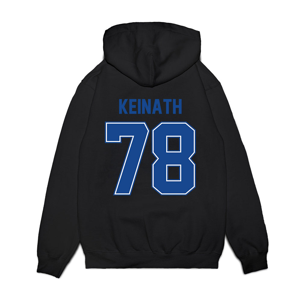 Boise State - NCAA Football : Tyler Keinath - Vintage Helmet Premium Hooded Sweatshirt-1