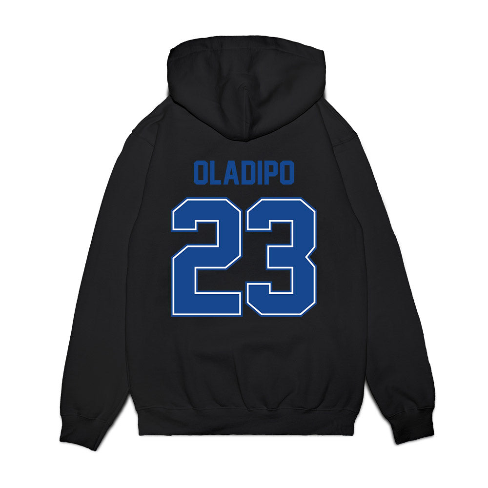 Boise State - NCAA Football : Seyi Oladipo - Vintage Helmet Premium Hooded Sweatshirt-1