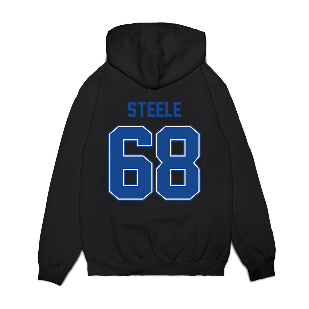 Boise State - NCAA Football : Jake Steele - Vintage Helmet Premium Hooded Sweatshirt-1
