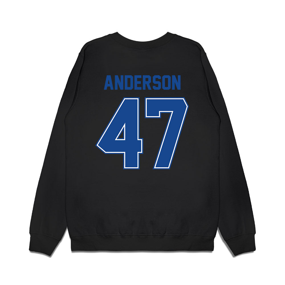 Boise State - NCAA Football : Kaden Anderson - Vintage Helmet Premium Crewneck Sweatshirt-1
