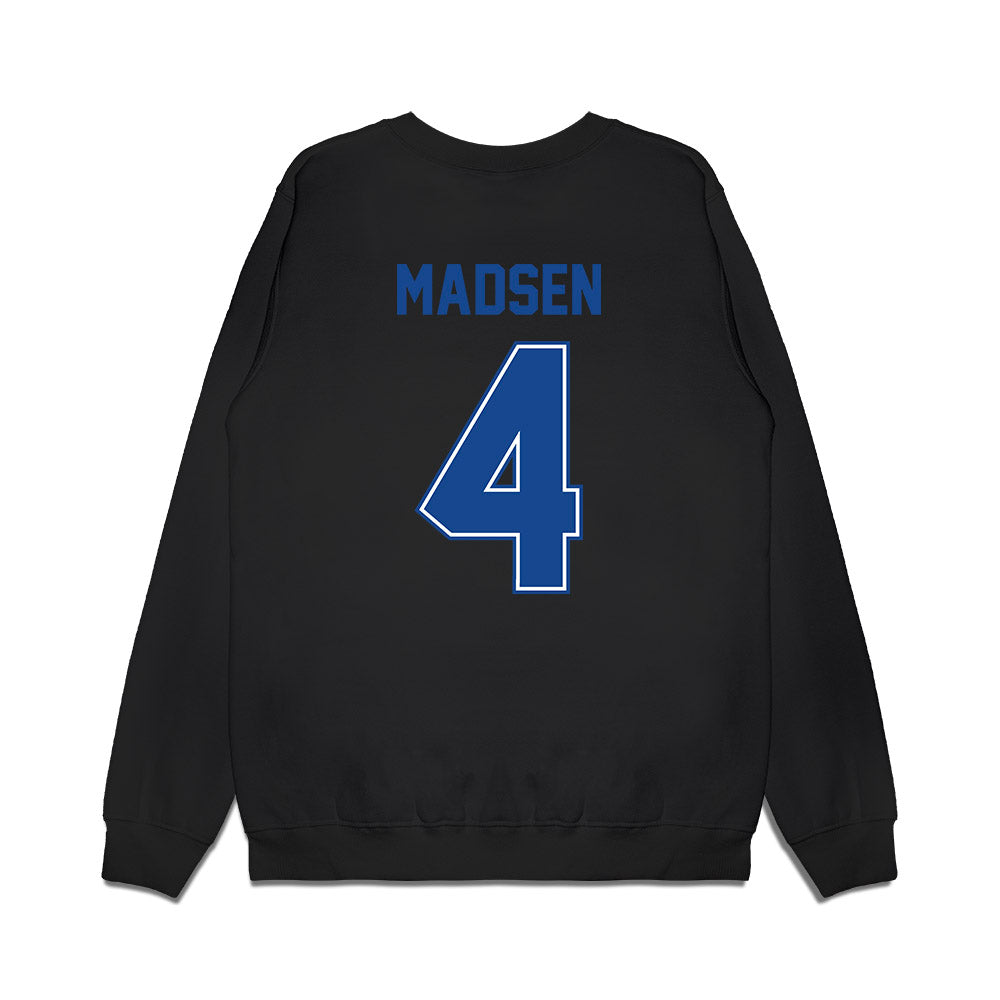 Boise State - NCAA Football : Maddux Madsen - Vintage Helmet Premium Crewneck Sweatshirt-1