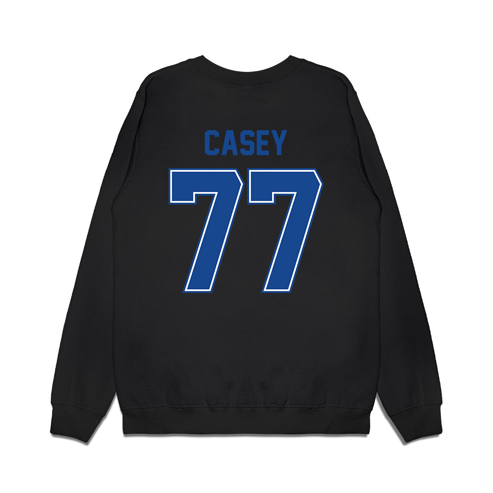 Boise State - NCAA Football : Kage Casey - Vintage Helmet Premium Crewneck Sweatshirt-1