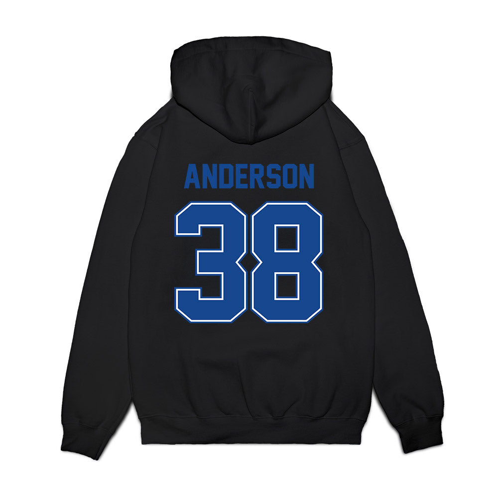 Boise State - NCAA Football : Travis Anderson - Vintage Helmet Premium Hooded Sweatshirt-1