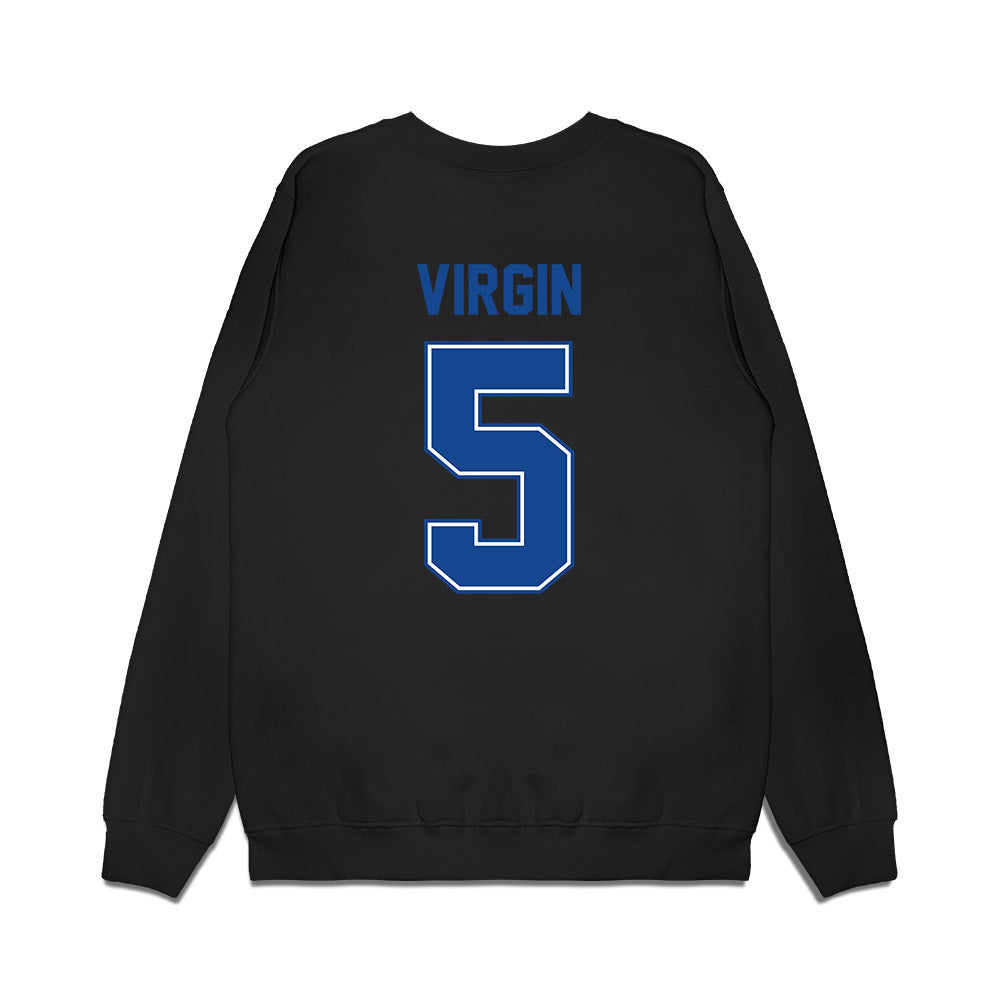 Boise State - NCAA Football : Jayden Virgin - Vintage Helmet Premium Crewneck Sweatshirt-1