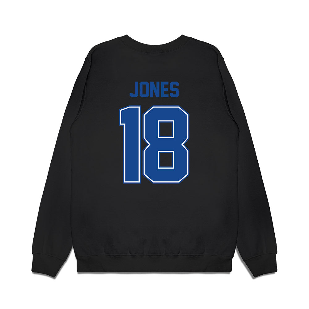 Boise State - NCAA Football : Cooper Jones - Vintage Helmet Premium Crewneck Sweatshirt-1