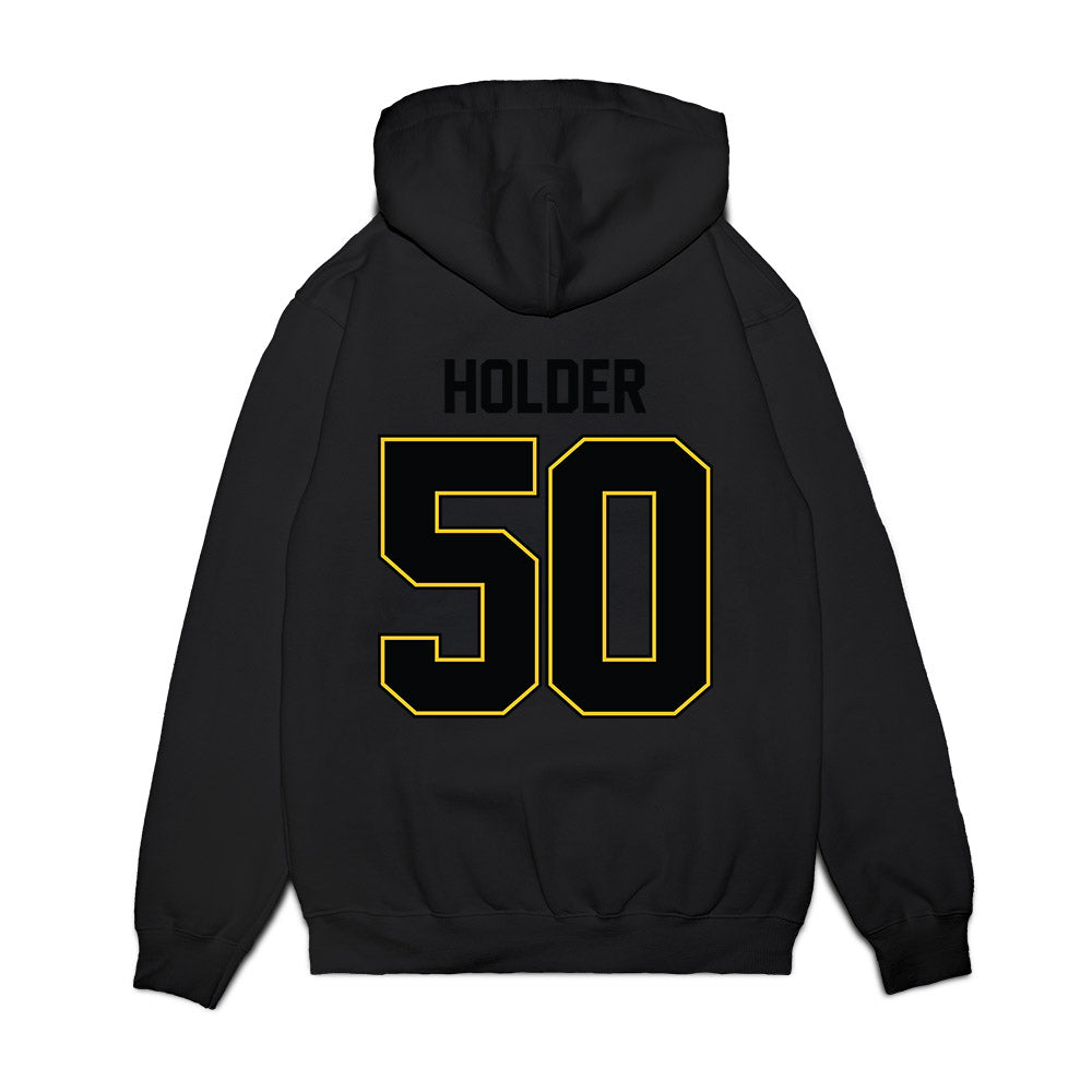 PLU - NCAA Football : Joshua Holder - Vintage Helmet Premium Hooded Sweatshirt-1