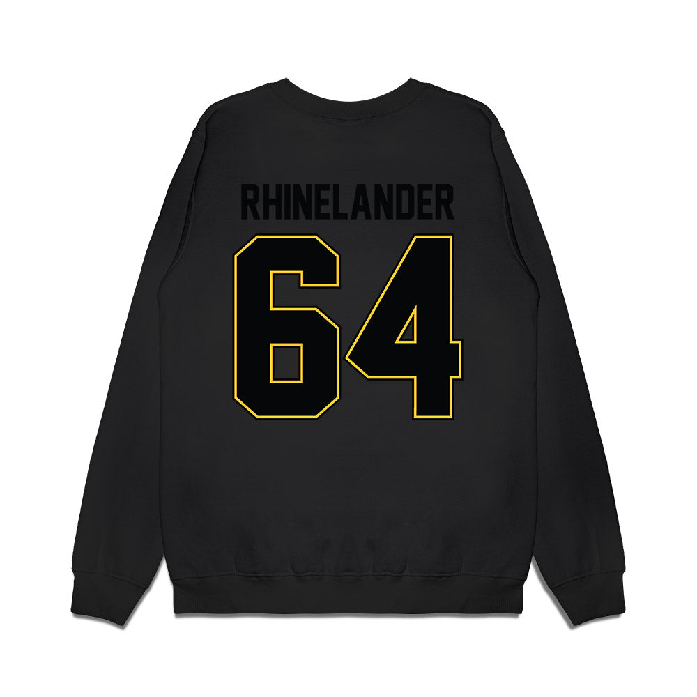 PLU - NCAA Football : Caleb Rhinelander - Vintage Helmet Premium Crewneck Sweatshirt-1