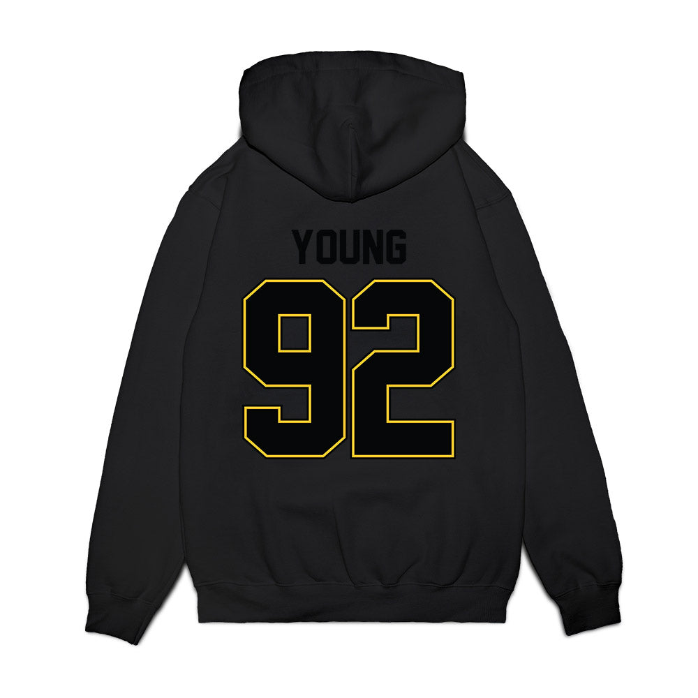 PLU - NCAA Football : Kyson Young - Vintage Helmet Premium Hooded Sweatshirt-1