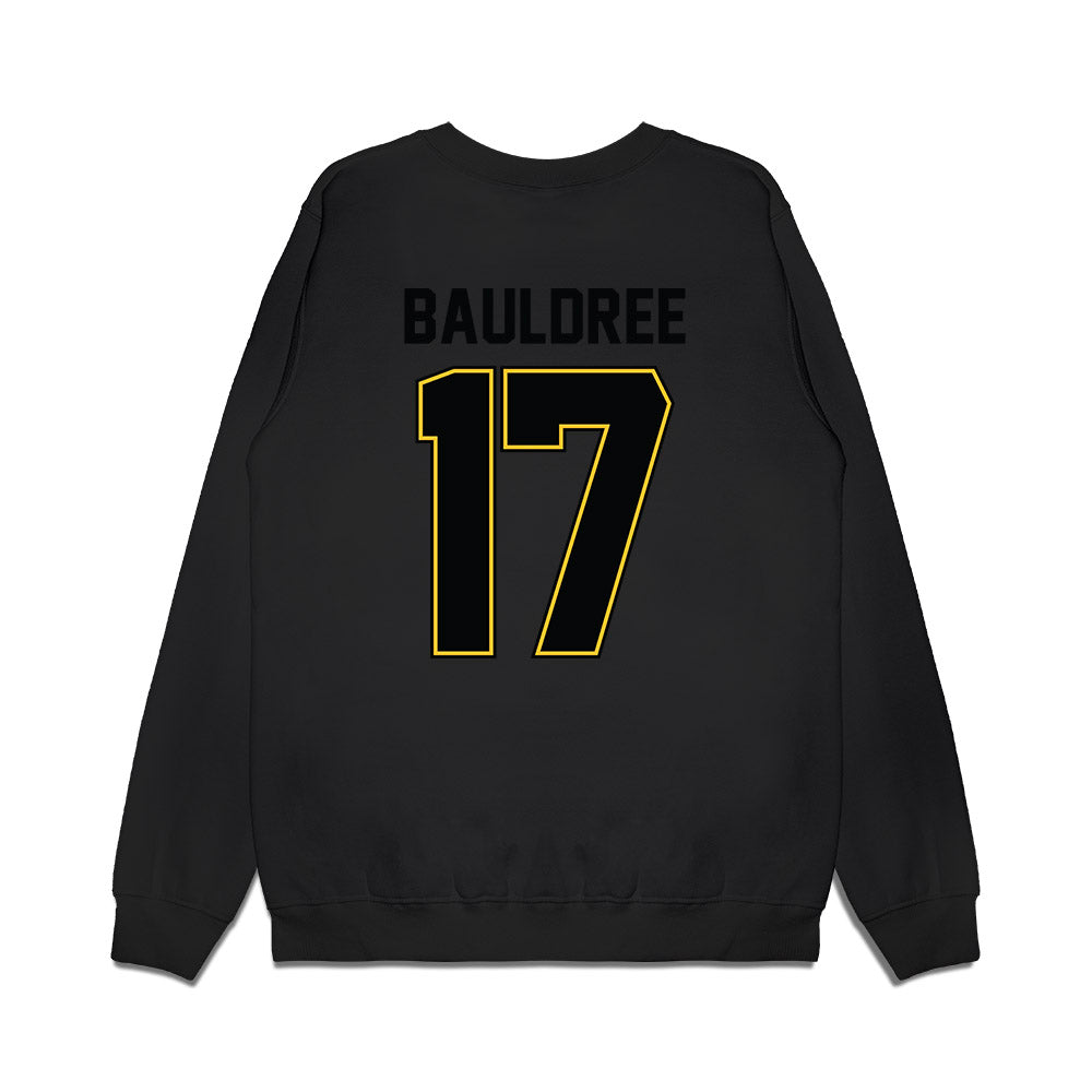 PLU - NCAA Football : Jesse Bauldree - Vintage Helmet Premium Crewneck Sweatshirt-1