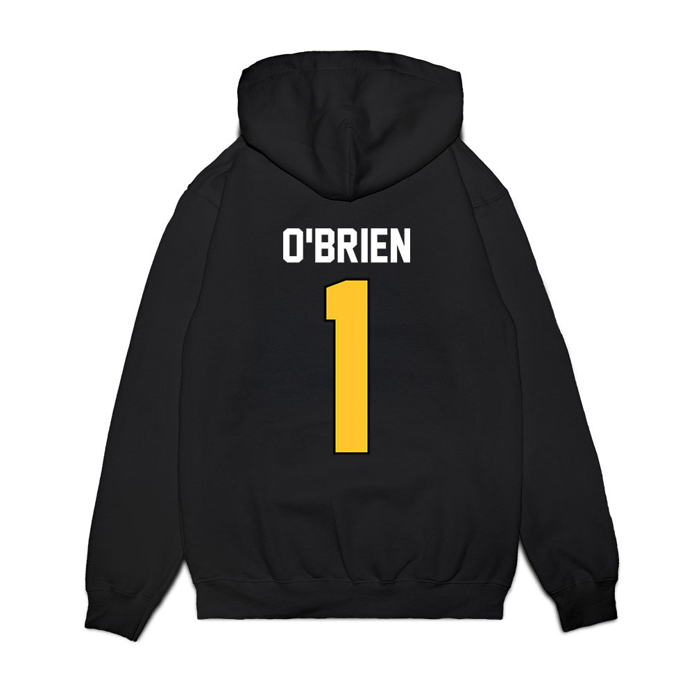 Ferris State - NCAA Football : Emari O'Brien - Vintage Helmet Premium Hooded Sweatshirt-1