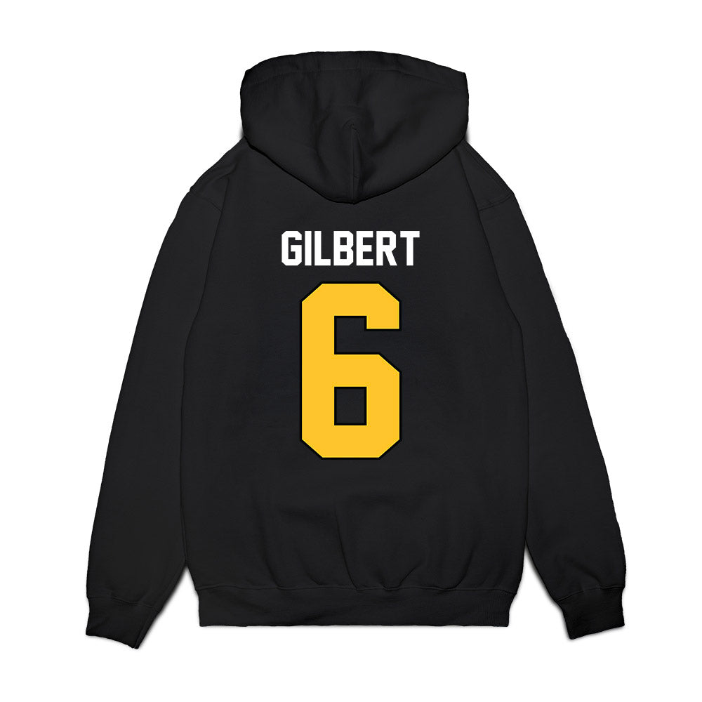 Ferris State - NCAA Football : James Gilbert - Vintage Helmet Premium Hooded Sweatshirt-1