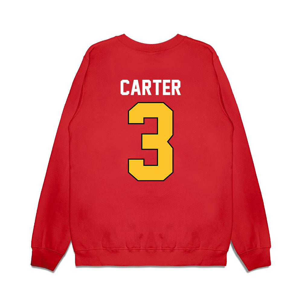 Ferris State - NCAA Football : Chase Carter - Vintage Helmet Premium Crewneck Sweatshirt-1