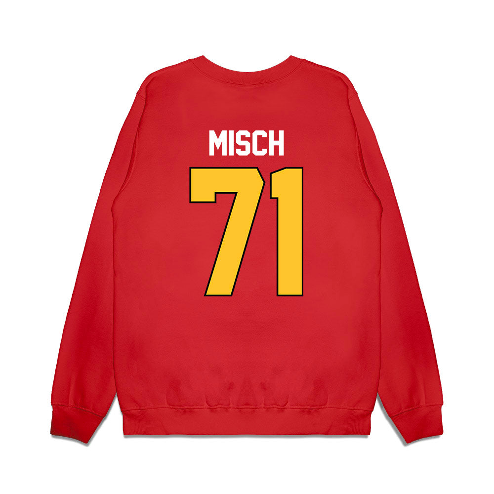 Ferris State - NCAA Football : Matthew Misch - Vintage Helmet Premium Crewneck Sweatshirt-1