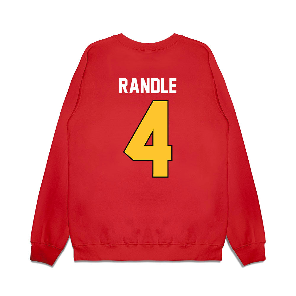 Ferris State - NCAA Football : Tyrin Randle - Vintage Helmet Premium Crewneck Sweatshirt-1