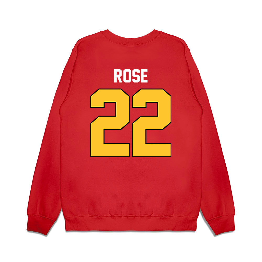 Ferris State - NCAA Football : Brady Rose - Vintage Helmet Premium Crewneck Sweatshirt-1