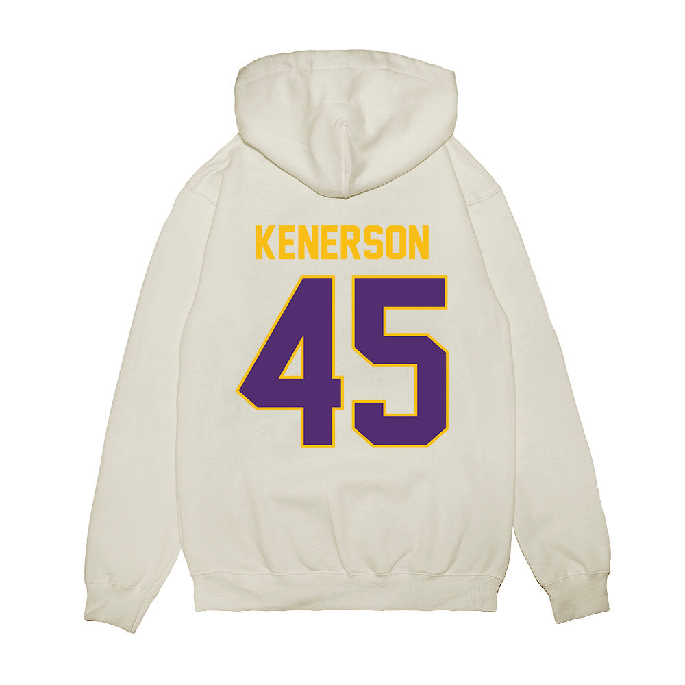 Minn. St. - NCAA Football : Jordan Kenerson - Vintage Helmet Premium Hooded Sweatshirt-1