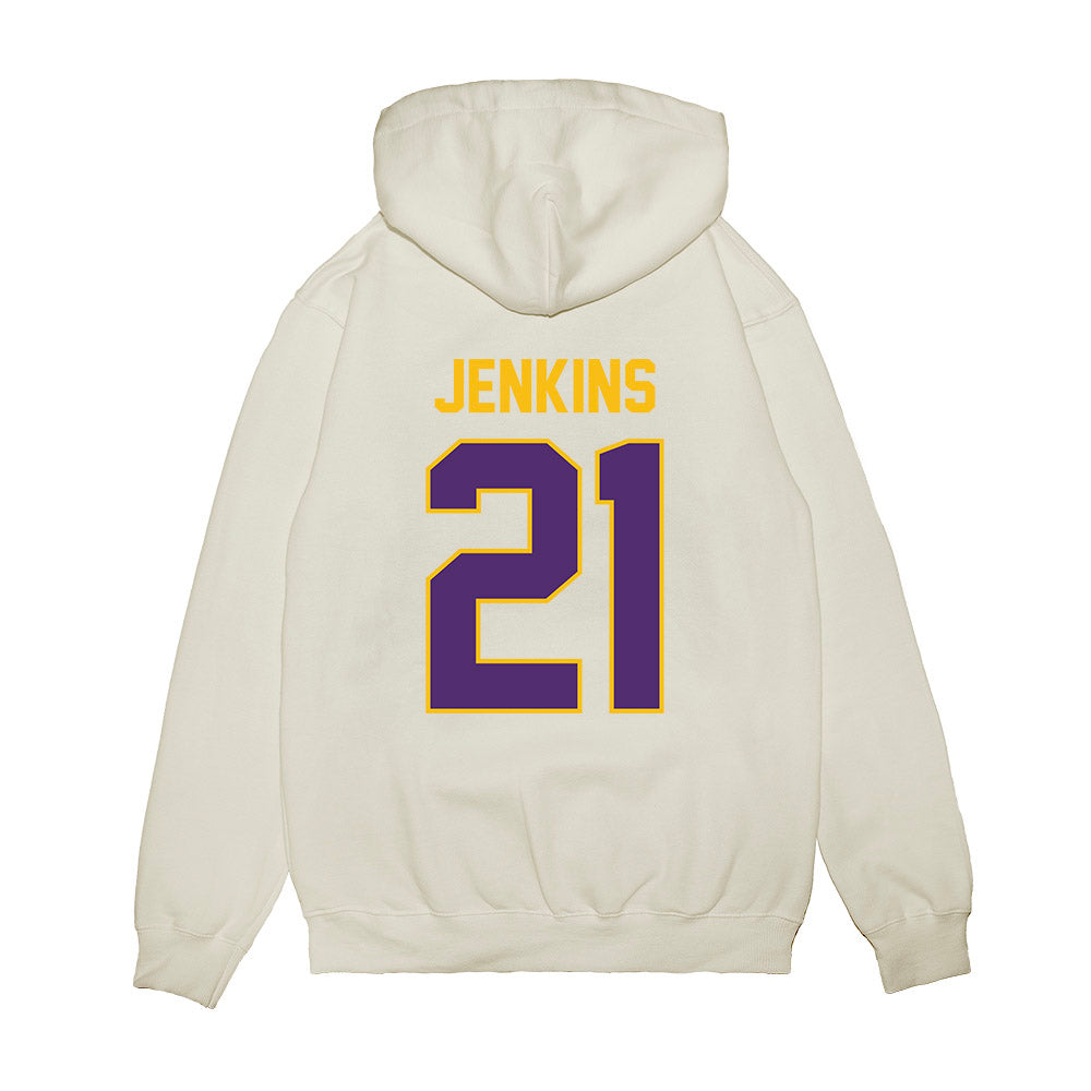 Minn. St. - NCAA Football : Kobe Jenkins - Vintage Helmet Premium Hooded Sweatshirt-1
