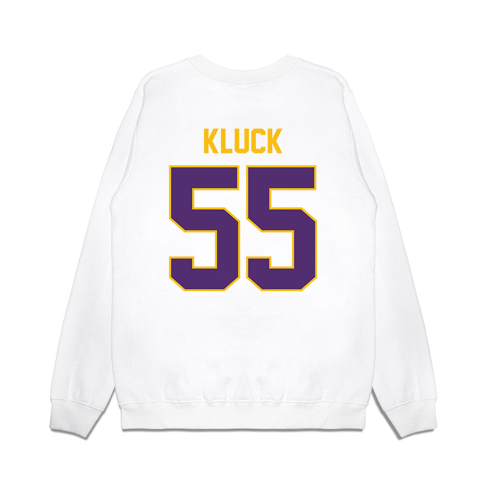 Minn. St. - NCAA Football : Connor Kluck - Vintage Helmet Premium Crewneck Sweatshirt-1