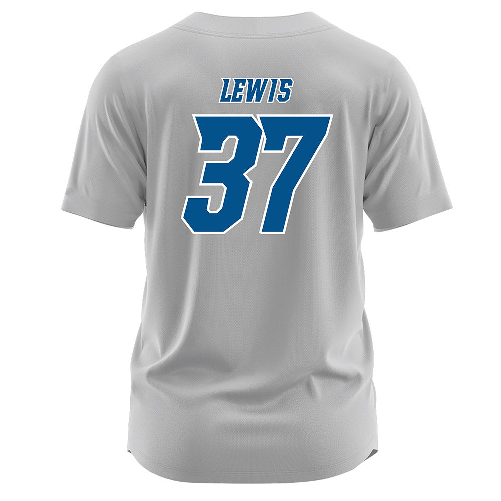 Delaware - NCAA Baseball : Evan Lewis - Grey Jersey-1
