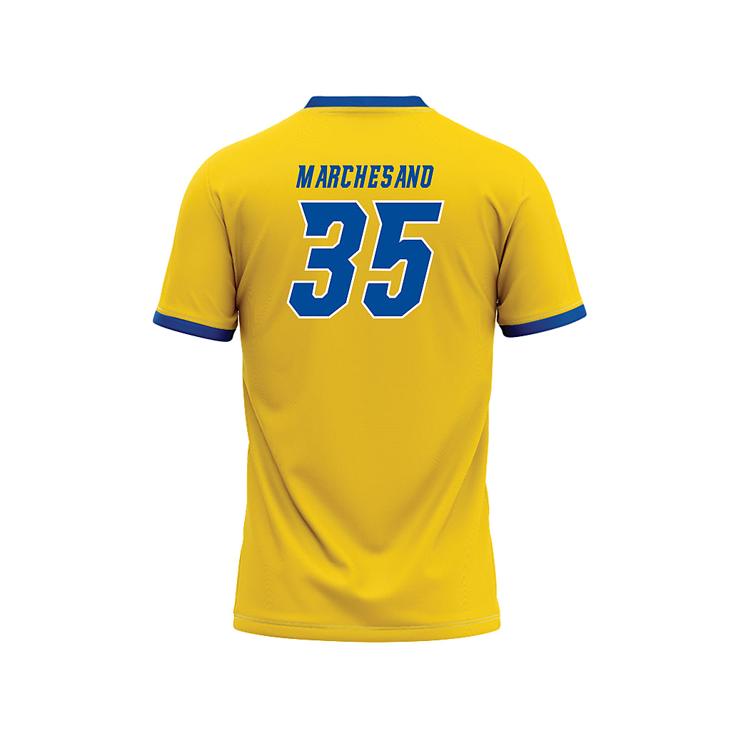 Delaware - NCAA Baseball : Jake Marchesano - Yellow Baseball Jersey-1