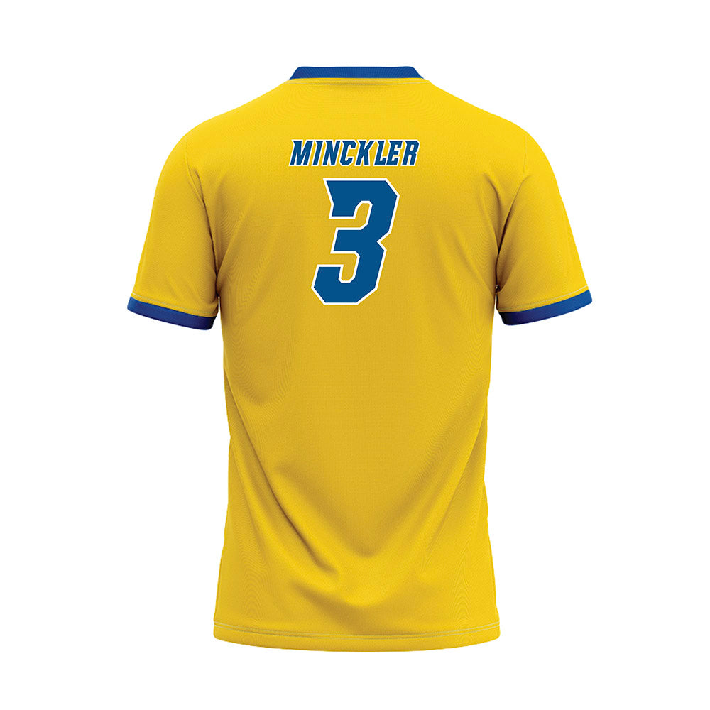 Delaware - NCAA Baseball : Matthew Minckler - Yellow Baseball Jersey-1