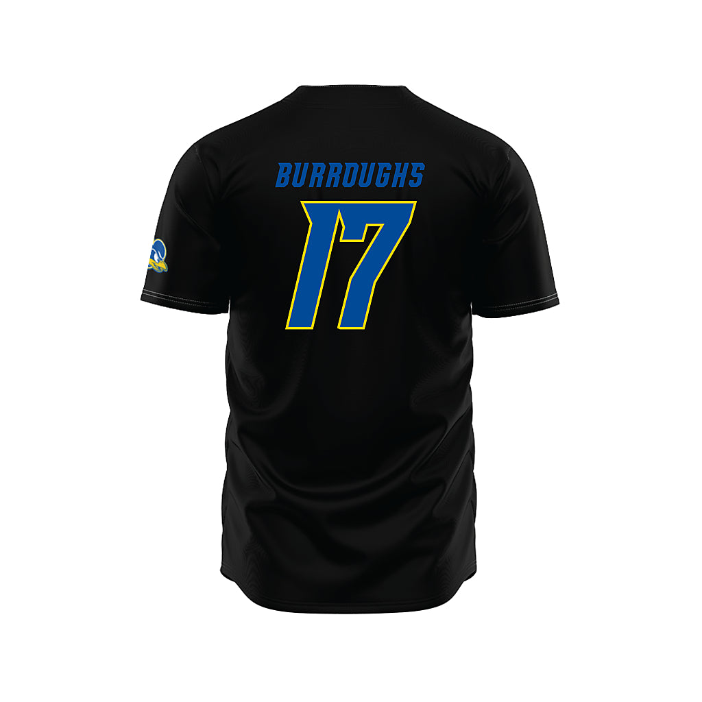 Delaware - NCAA Baseball : Noah Burroughs - Black Jersey-1