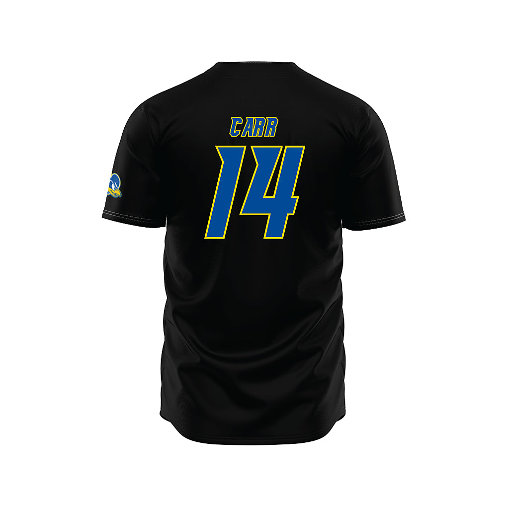 Delaware - NCAA Baseball : Harry Carr - Black Jersey-1