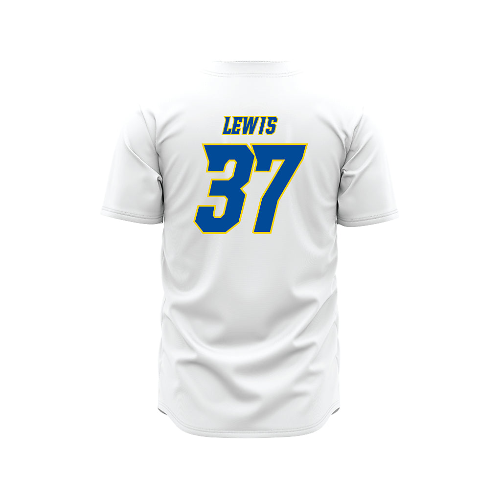 Delaware - NCAA Baseball : Evan Lewis - White Jersey-1