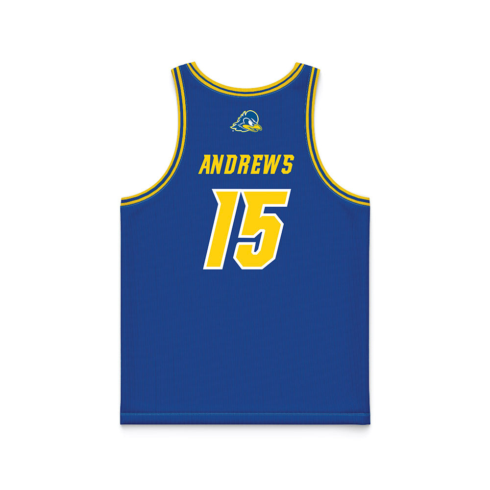 Delaware - NCAA Women's Basketball : Ava Andrews - Royal Basketball Jersey-1