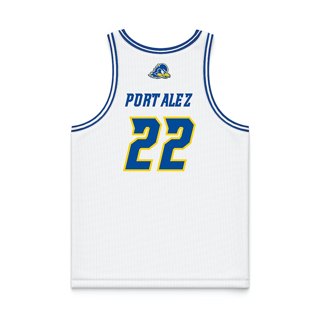 Delaware - NCAA Women's Basketball : Arantxa Portalez - White Basketball Jersey-1