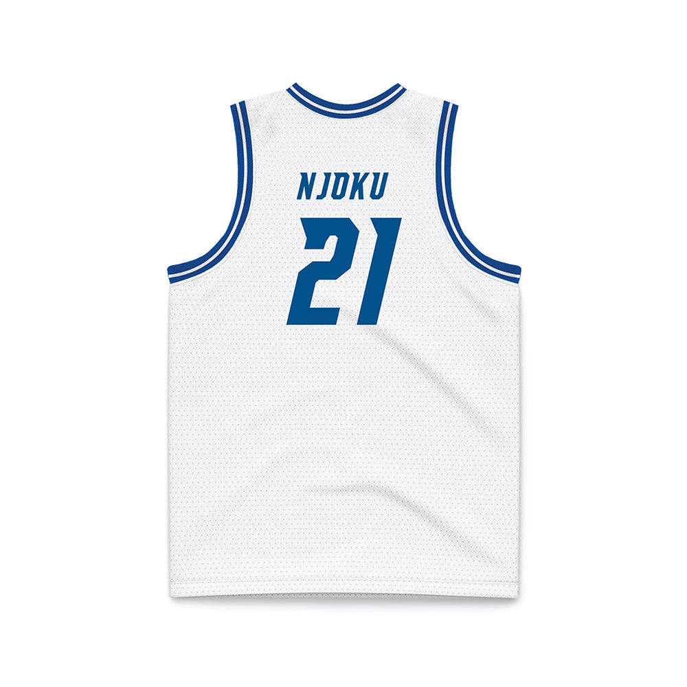 Delaware - NCAA Men's Basketball : Nnanna Njoku - White Basketball Jersey-1
