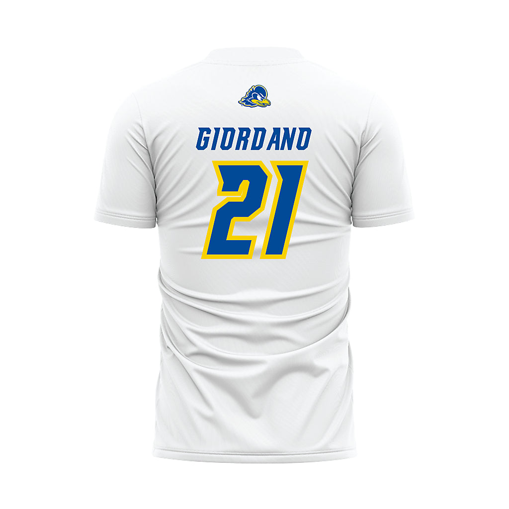 Delaware - NCAA Men's Soccer : Charles Giordano - White Soccer Jersey-1