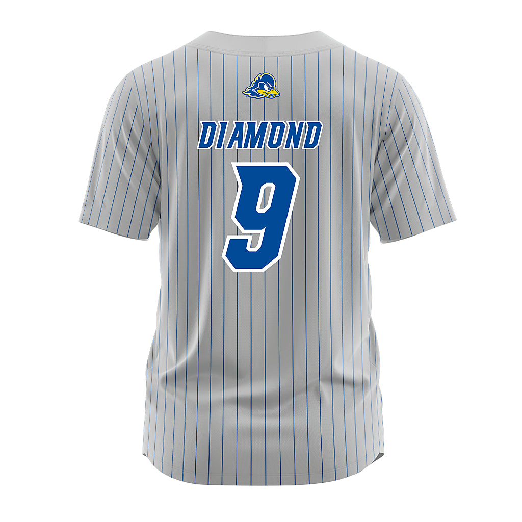 Delaware - NCAA Softball : Madeline Diamond - Grey Pinstripe Jersey-1