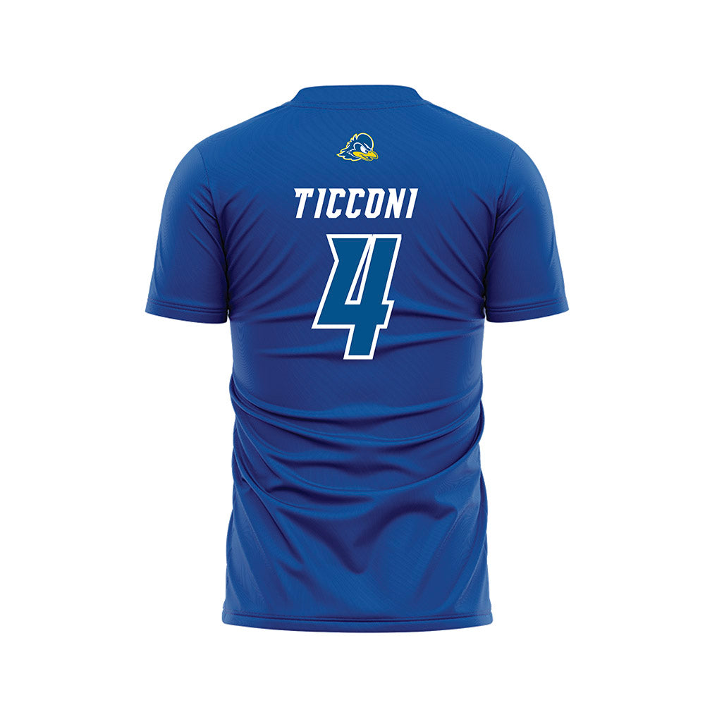 Delaware - NCAA Women's Soccer : Ava Ticconi - Blue Soccer Jersey-1