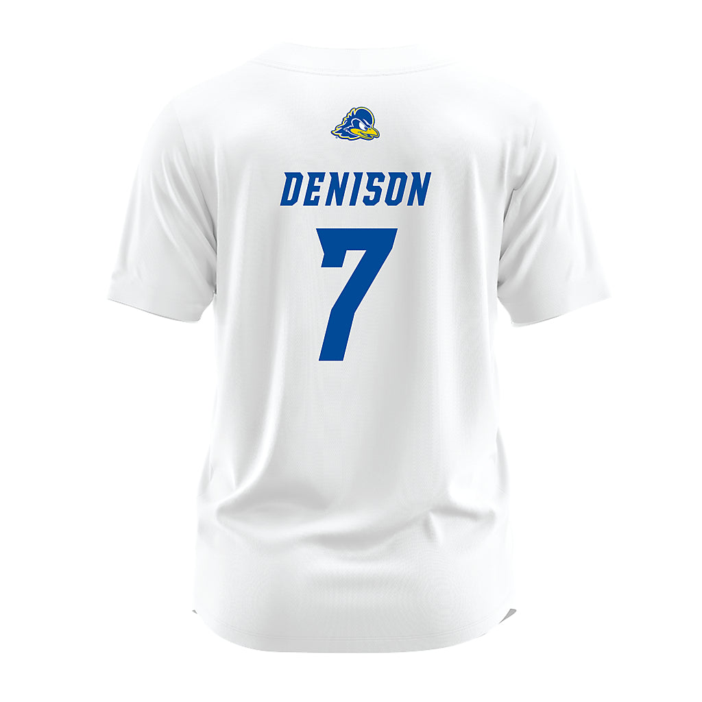 Delaware - NCAA Softball : Emma Denison - White Jersey-1