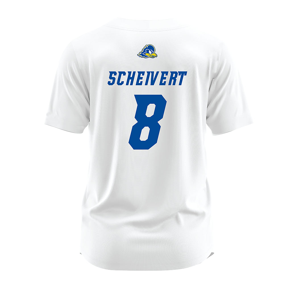 Delaware - NCAA Softball : Katie Scheivert - White Jersey-1