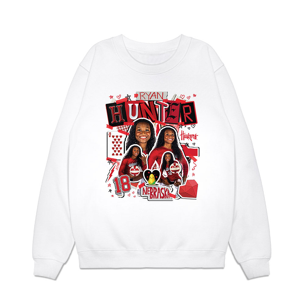 Nebraska - NCAA Women's Volleyball : Ryan Hunter - Collage Premium Crewneck Sweatshirt-0