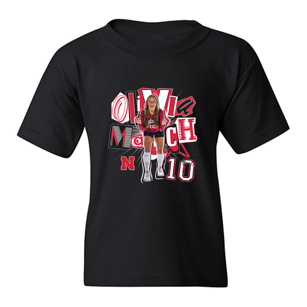 Nebraska - NCAA Women's Volleyball : Olivia Mauch - collage Youth T-Shirt-0