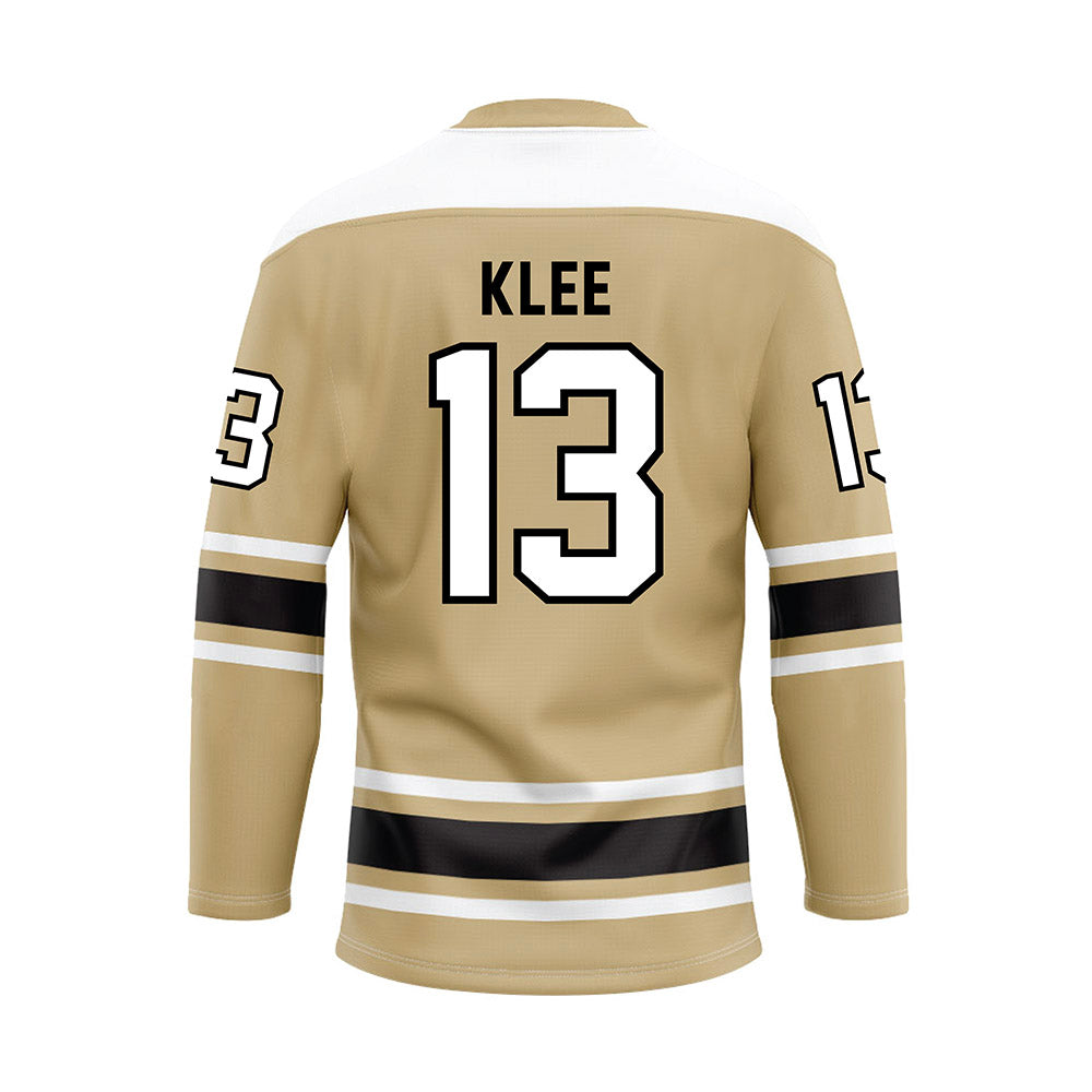 PNU - NCAA Men's Ice Hockey : Kyan Klee - Gold Hockey Jersey-1