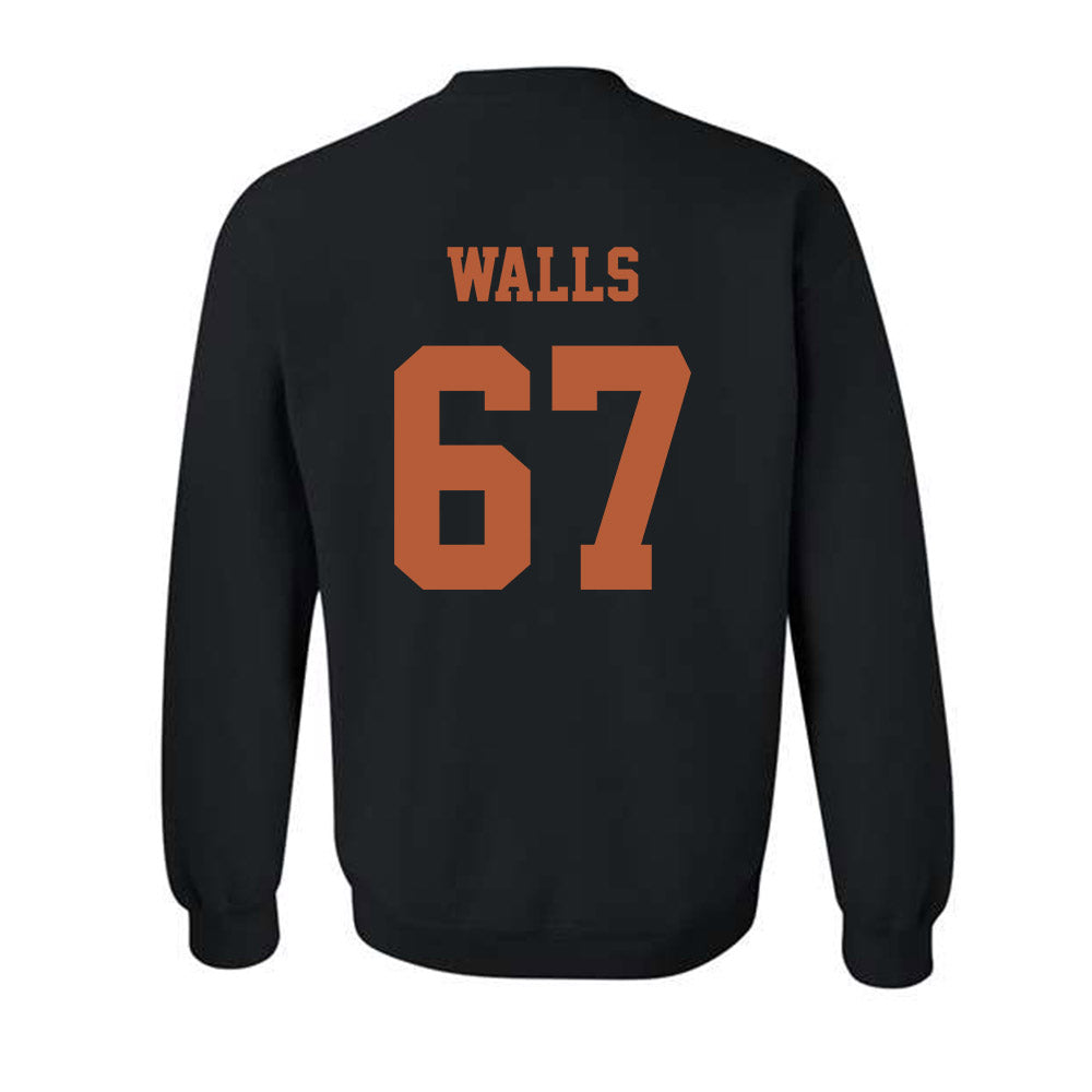 Texas - NCAA Baseball : Brody Walls - Classic Shersey Crewneck Sweatshirt-1