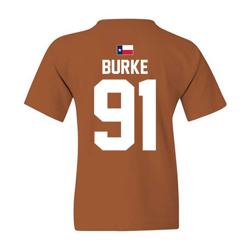 Texas - NCAA Football : Ethan Burke - Hook 'Em Youth T-Shirt-1
