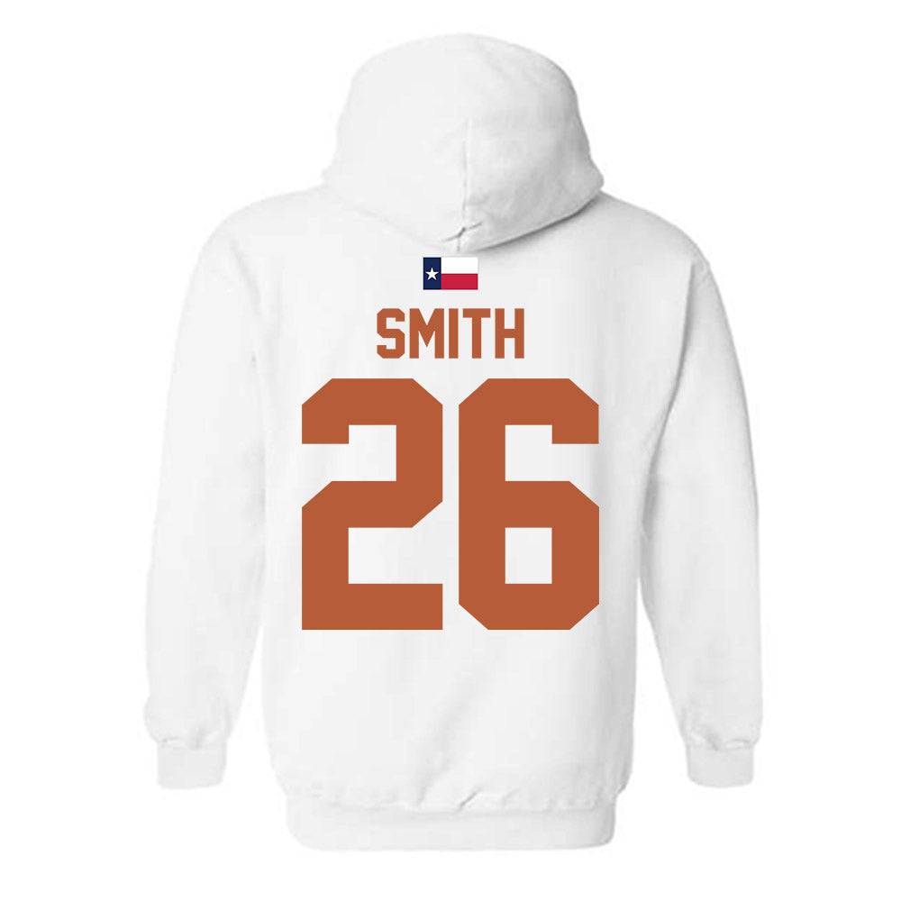 Texas - NCAA Football : Ty'Anthony Smith - Hook 'Em Hooded Sweatshirt-1