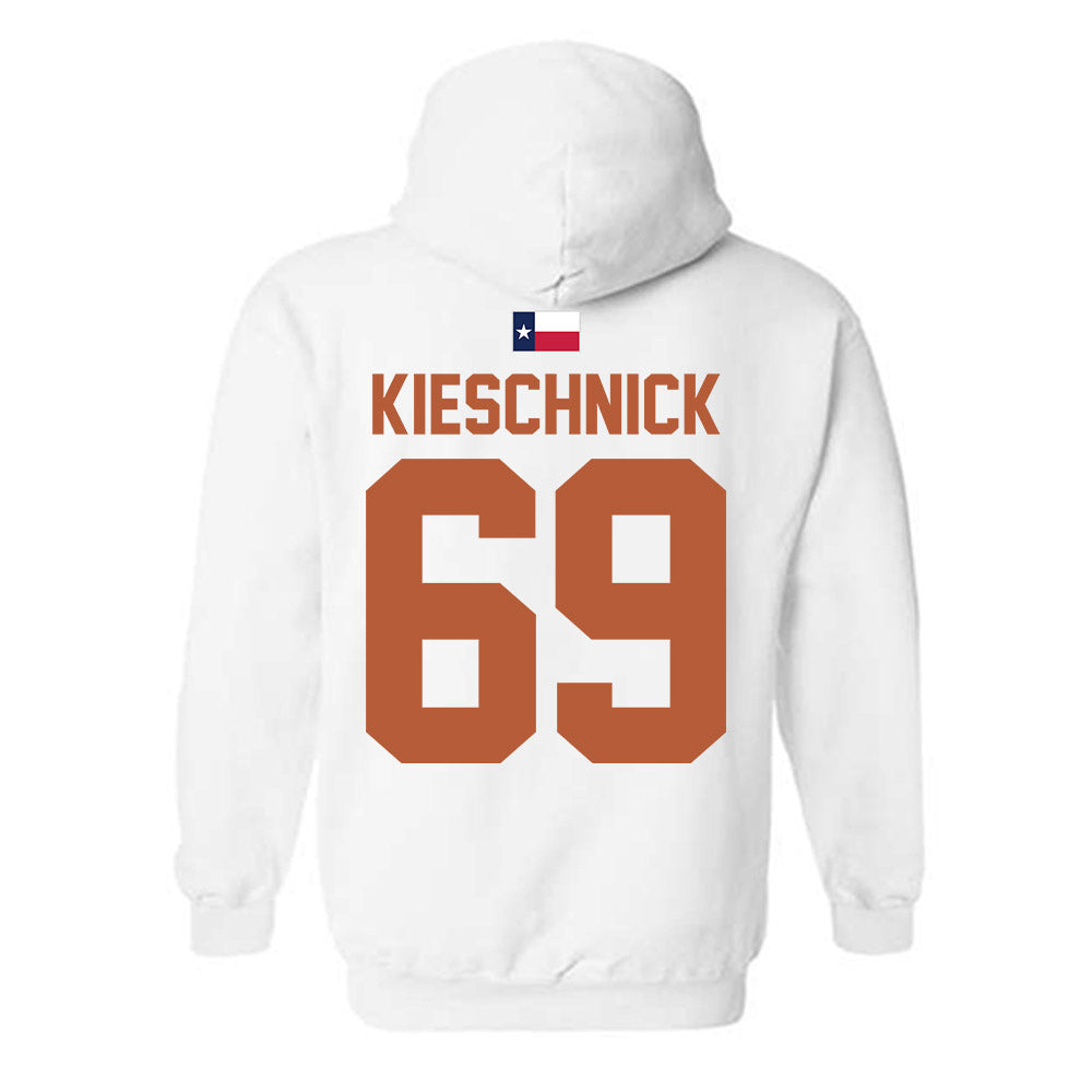 Texas - NCAA Football : Brooks Kieschnick - Hook 'Em Hooded Sweatshirt-1