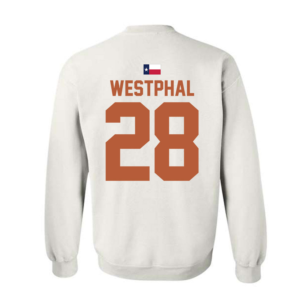 Texas - NCAA Baseball : Grady Westphal - Hook 'Em Crewneck Sweatshirt-1