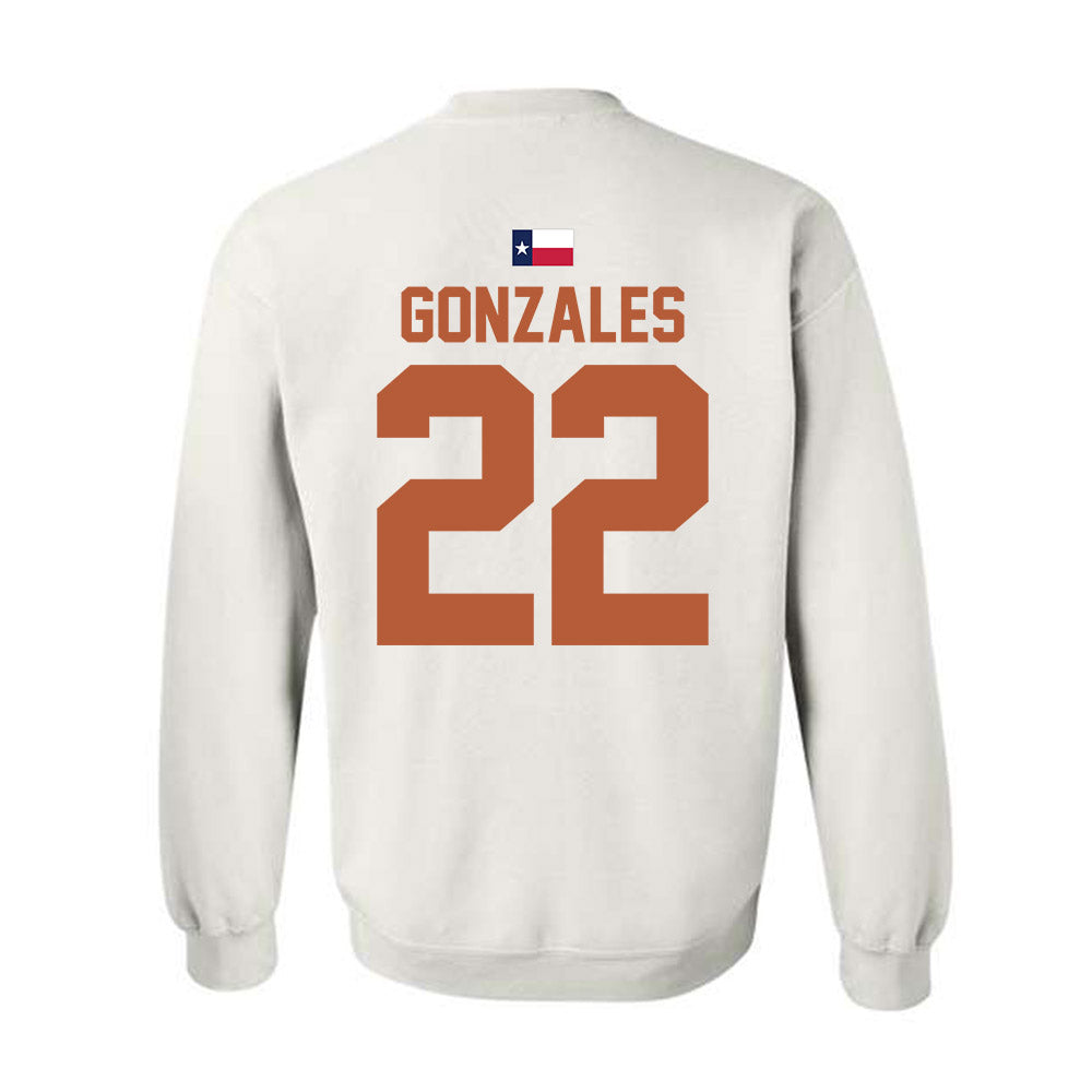 Texas - NCAA Softball : Brenlee Gonzales - Hook 'Em Crewneck Sweatshirt-1