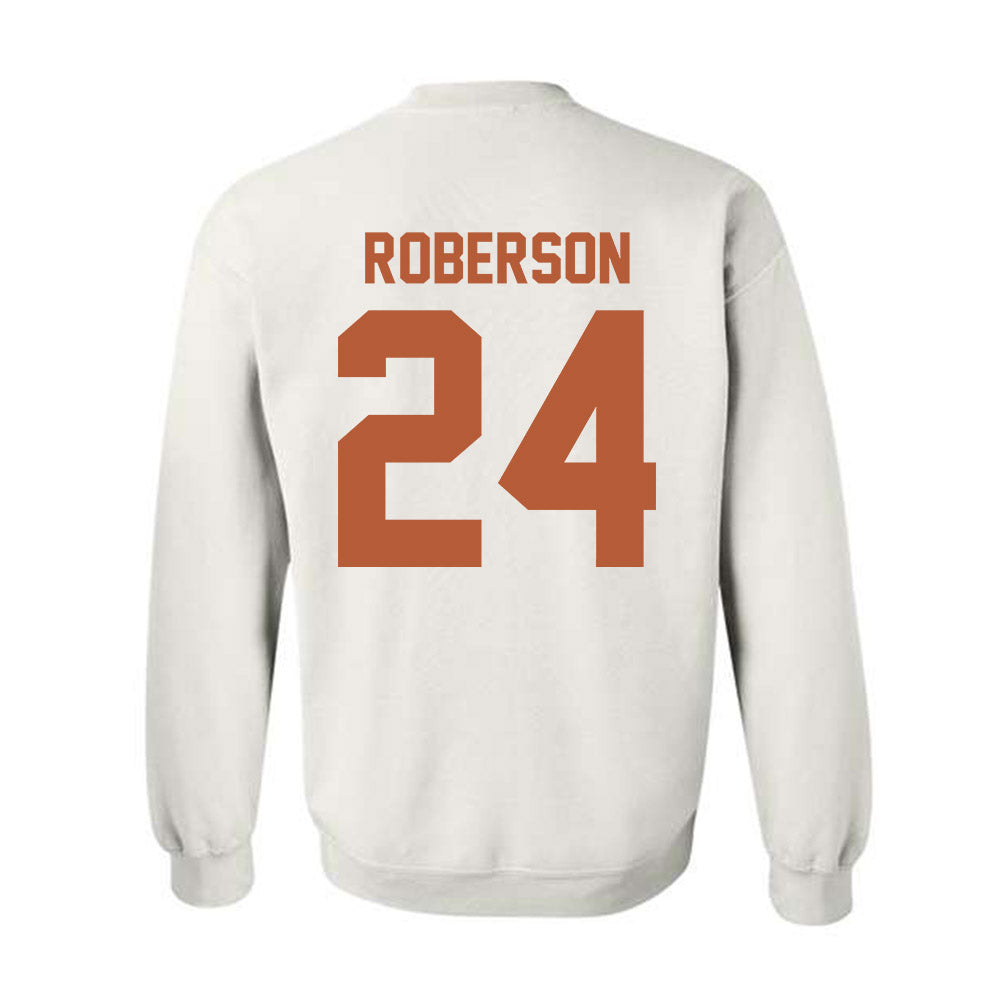 Texas - NCAA Football : Warren Roberson - Classic Shersey Crewneck Sweatshirt-1