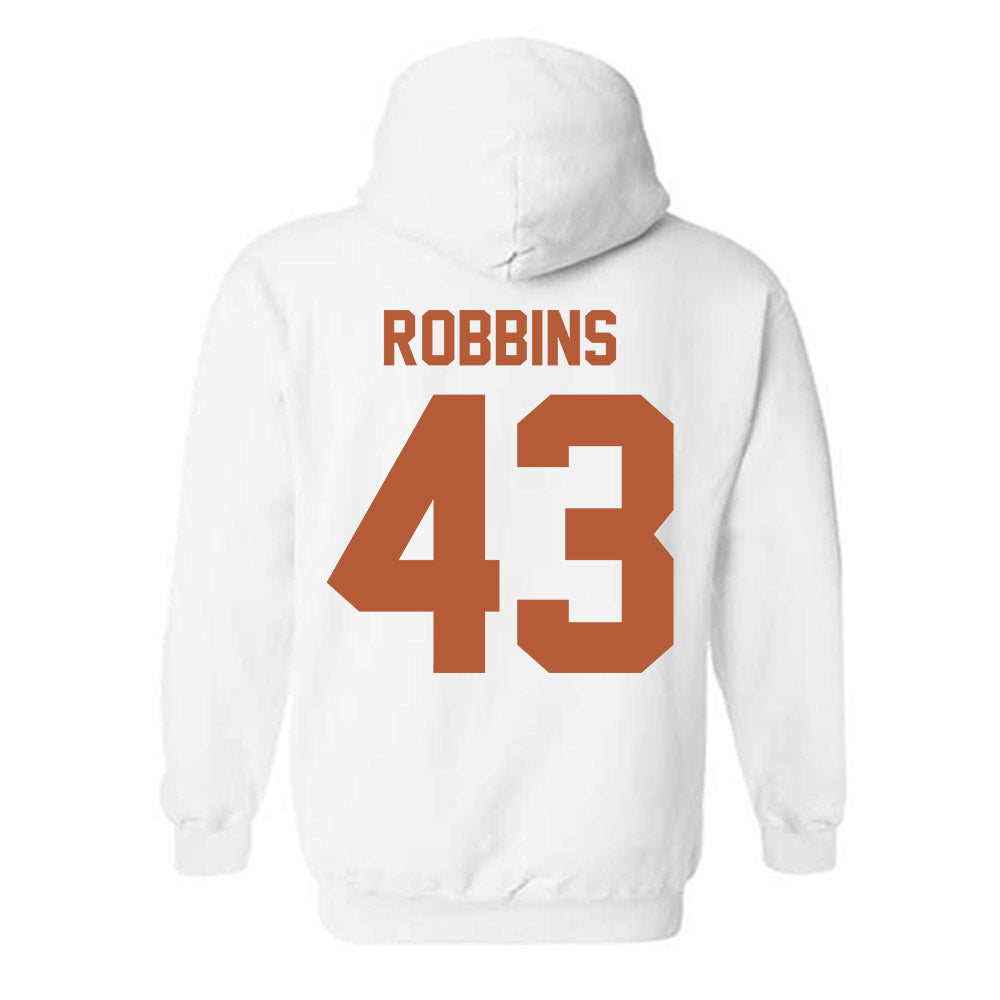 Texas - NCAA Baseball : Aiden Robbins - Classic Shersey Hooded Sweatshirt-1