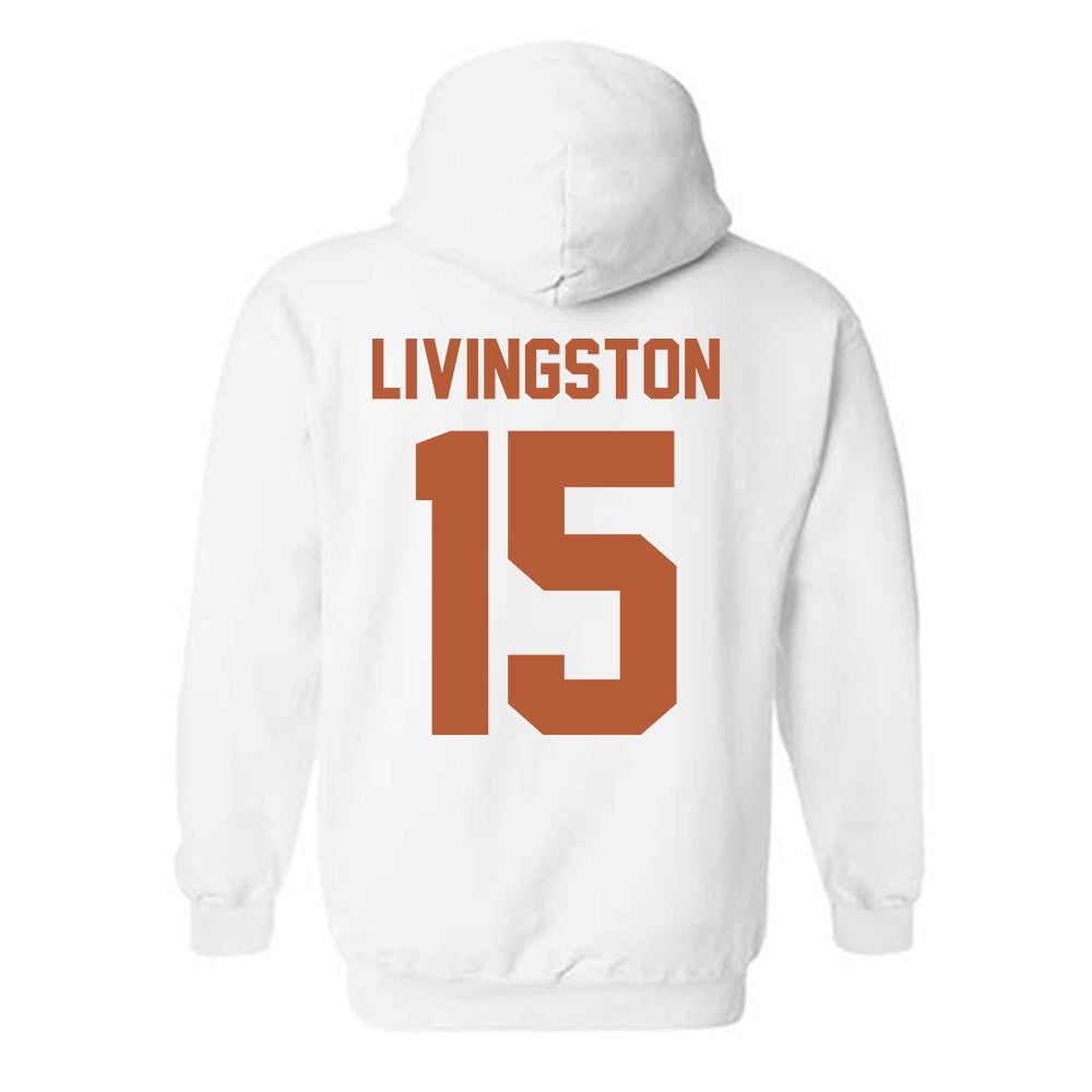 Texas - NCAA Baseball : Josh Livingston - Classic Shersey Hooded Sweatshirt-1