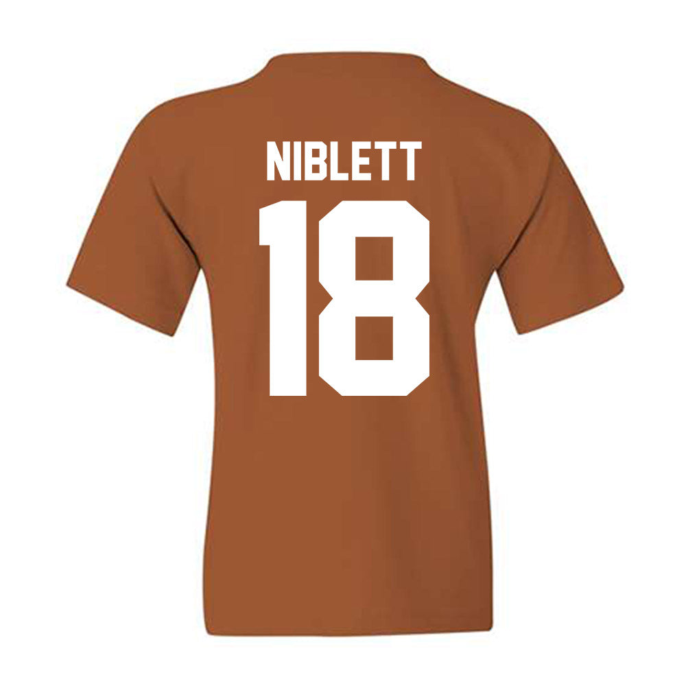 Texas - NCAA Football : Ryan Niblett - Classic Shersey Youth T-Shirt-1